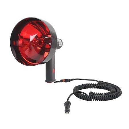 Larson Electronics Larson Electronics HL-85-RED-24V-7 24V 5 Million Candlepower Handheld Spotlight with 7 in. Red Hunting Lens; 100 watt Halogen; Spot & Flood Combo HL-85-RED-24V-7